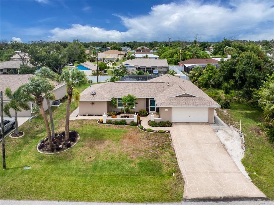 Aerial view front of home.