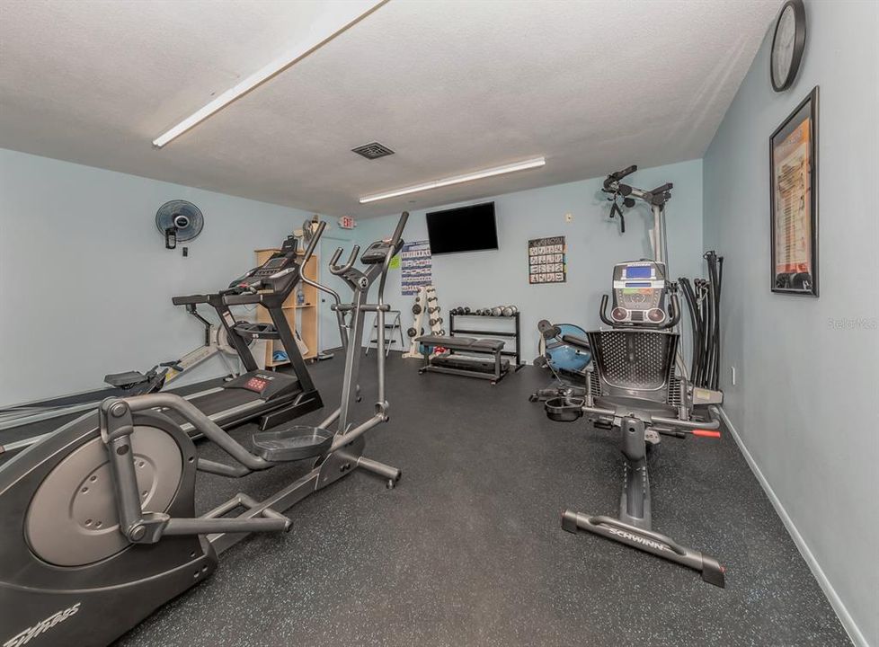 Fitness Center with Showers and Sauna