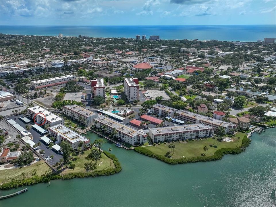 Aerial View across the Intercoastal Waterway