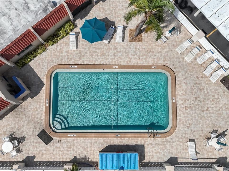 Aerial View of Pool.