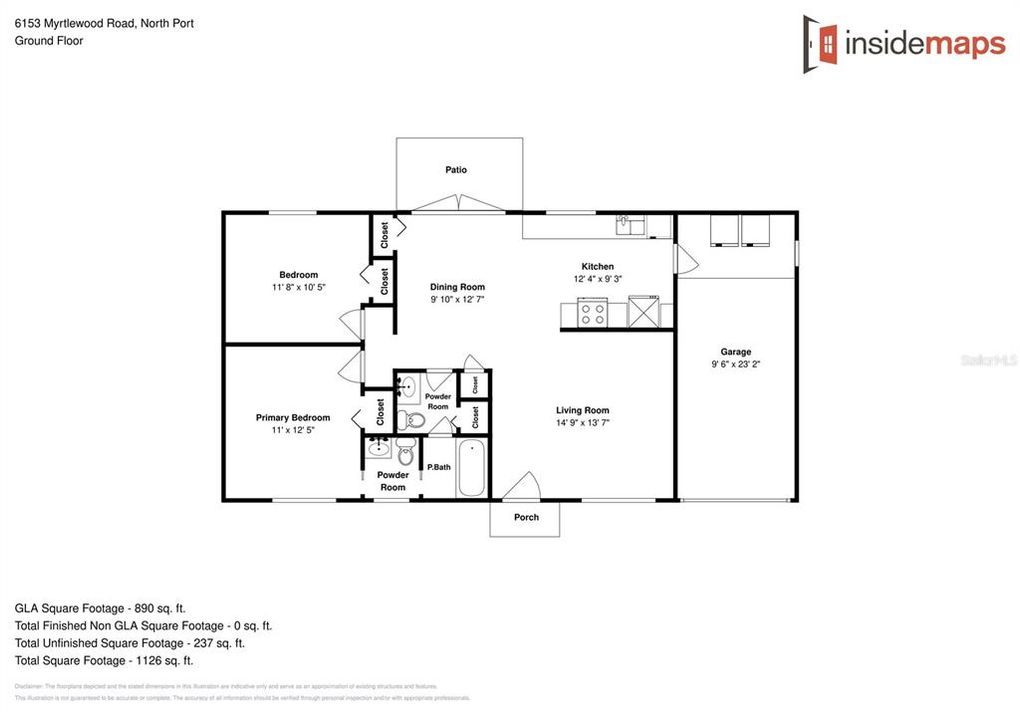 For Sale: $244,900 (2 beds, 1 baths, 888 Square Feet)