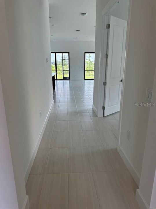 Foyer - tile flooring throughout