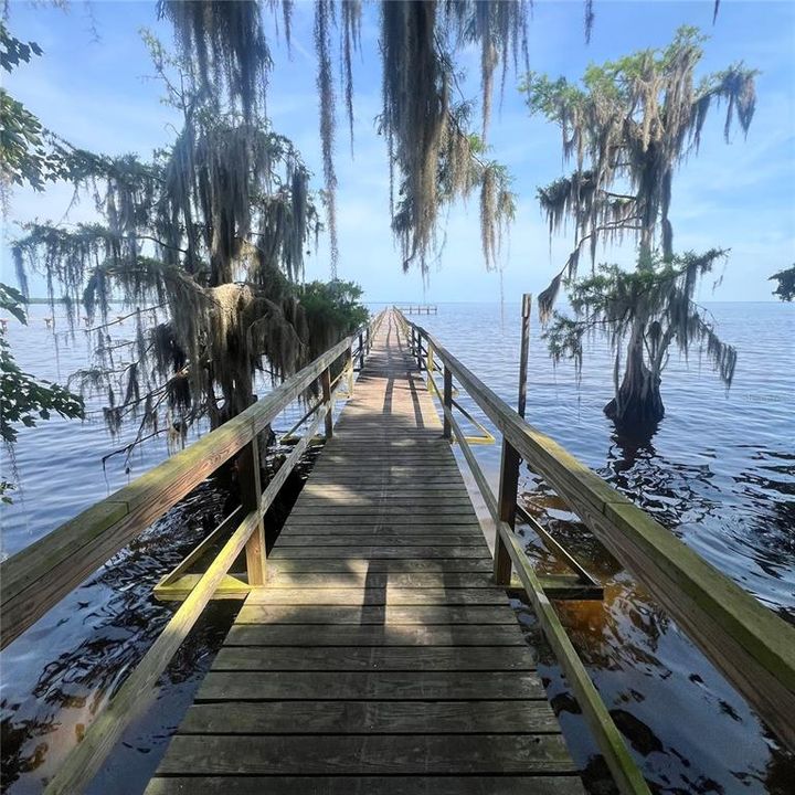 Neighborhood fishing pier