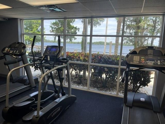 Workout with a water view
