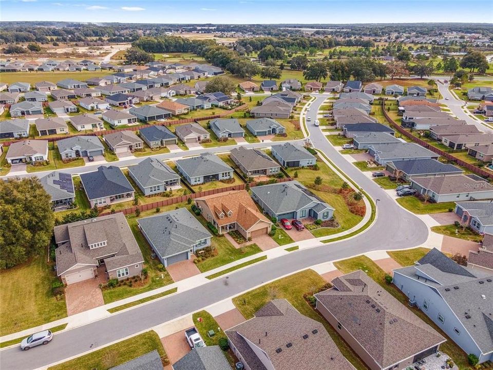 Aerial view of Neighborhood looking east toward the Golf Course and Amenities Center