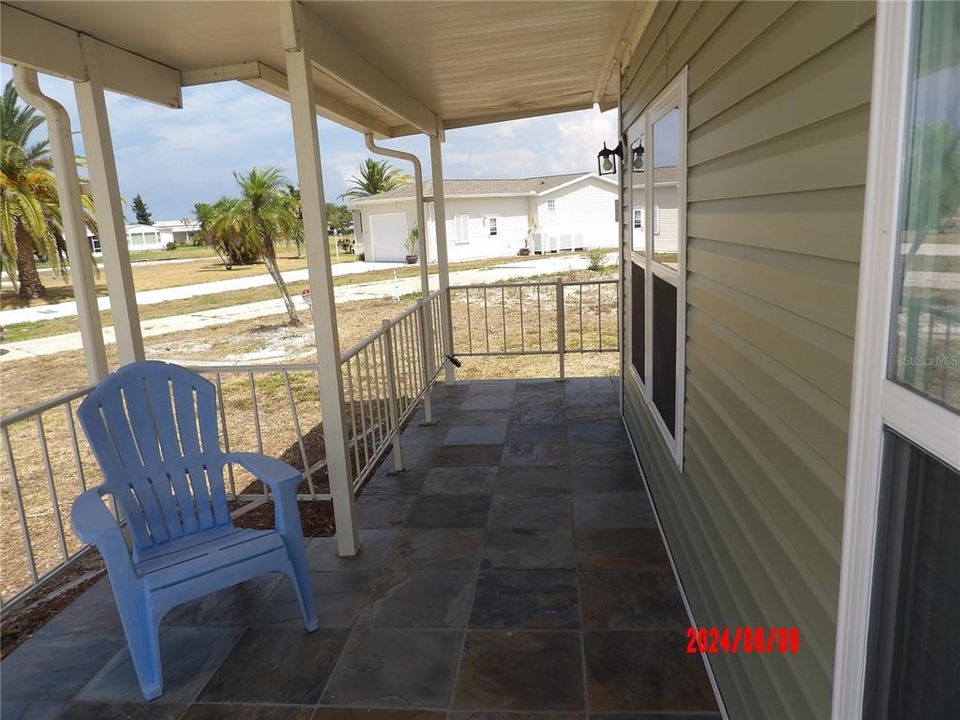 Covered Porch with another entrance