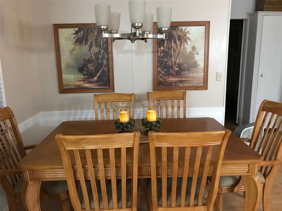 Dining room furnished