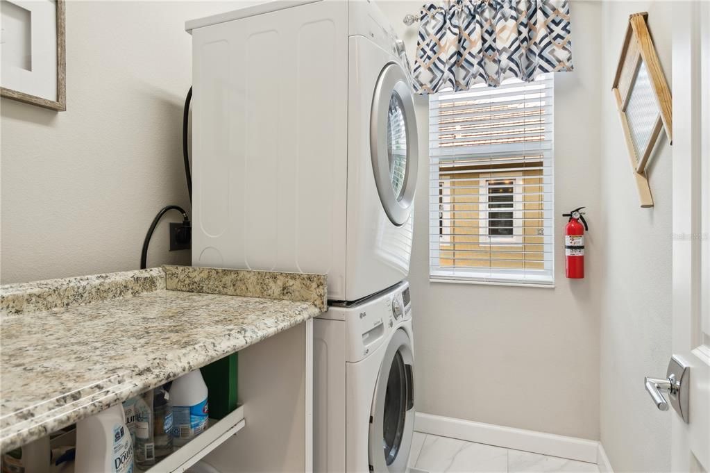 Laundry room on second floor. Washer and Dryer convey with the home.