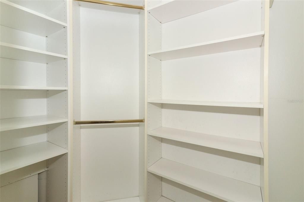 Master walk-in closet