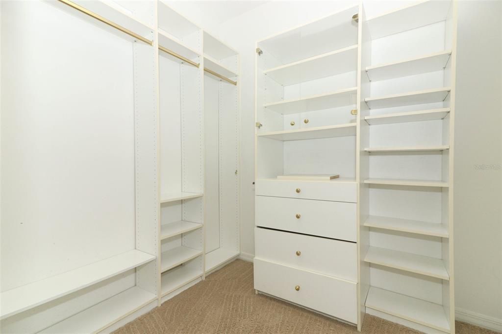 Master walk-in closet