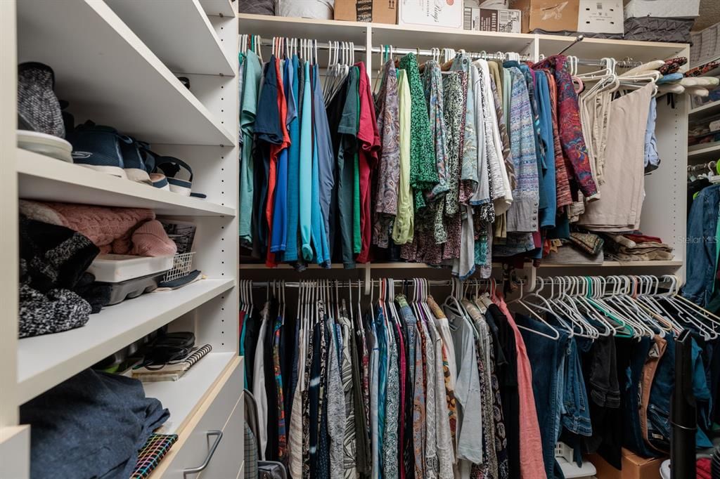 Large walk-in closet bedroom