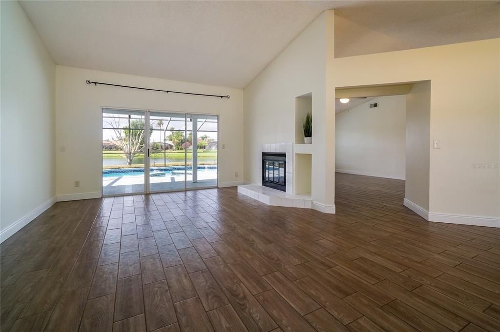 wood-look porcelain tile floors