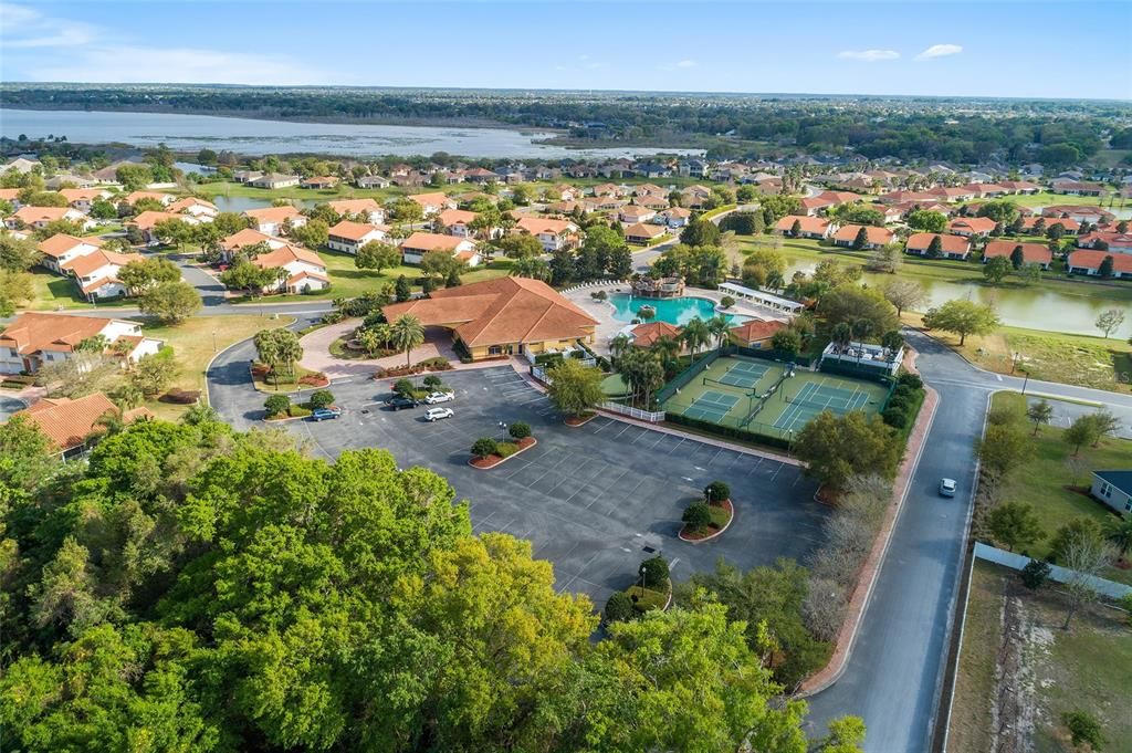 Aerial Clubhouse Area