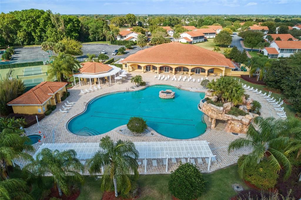 Aerial View Clubhouse Area