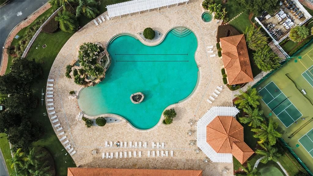 Aerial Clubhouse Main pool