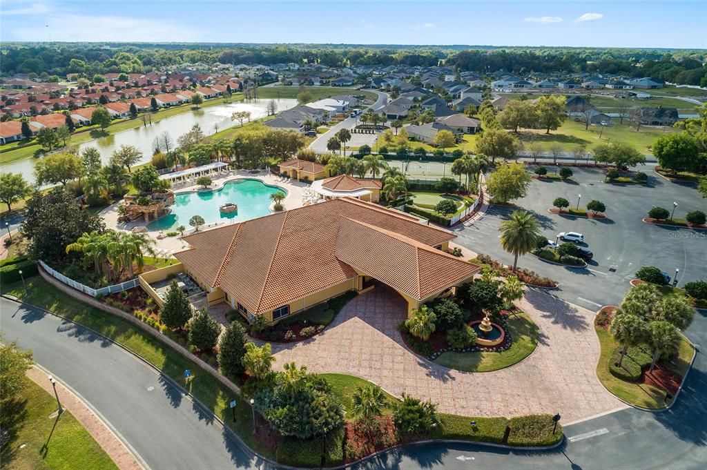 Aerial Clubhouse Area