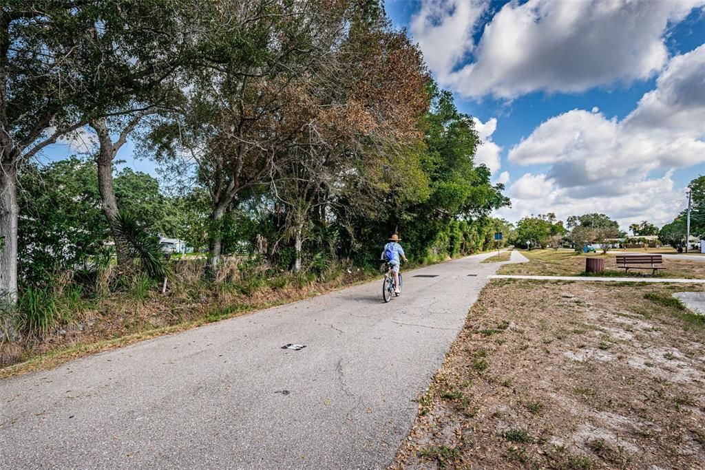 Pinellas Trail steps away from the house!