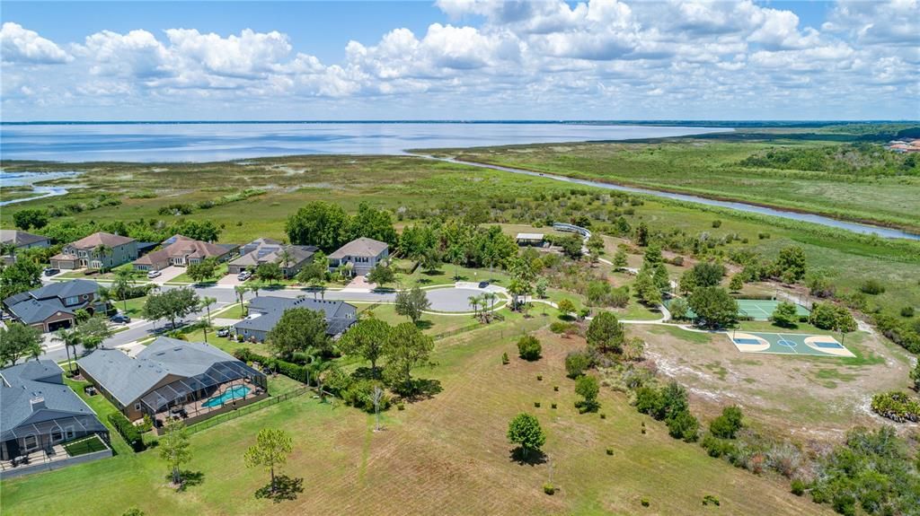 Aerial view of Community and amenities