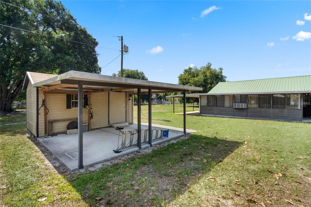 Storage Shed and Carport