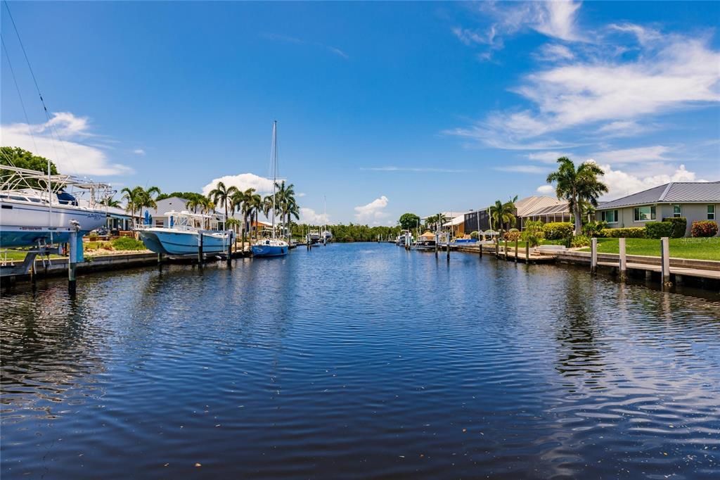 VIEW DOWN LONG WATERWAY