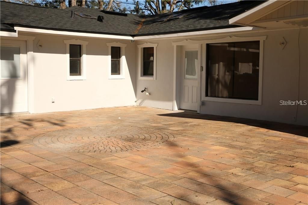 Second paved courtyard