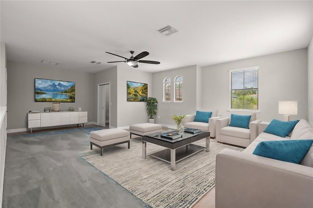 Virtually Staged Bonus Room