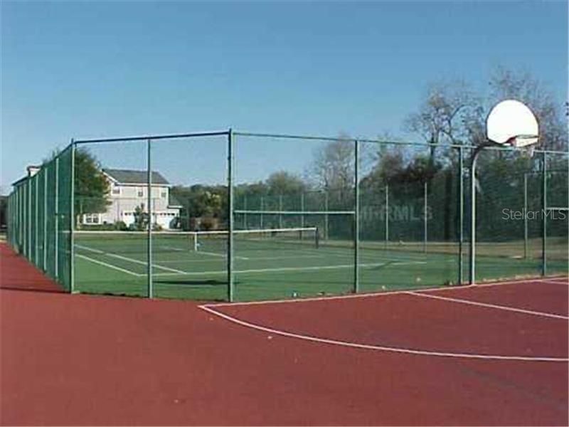 Tennis & basketball court