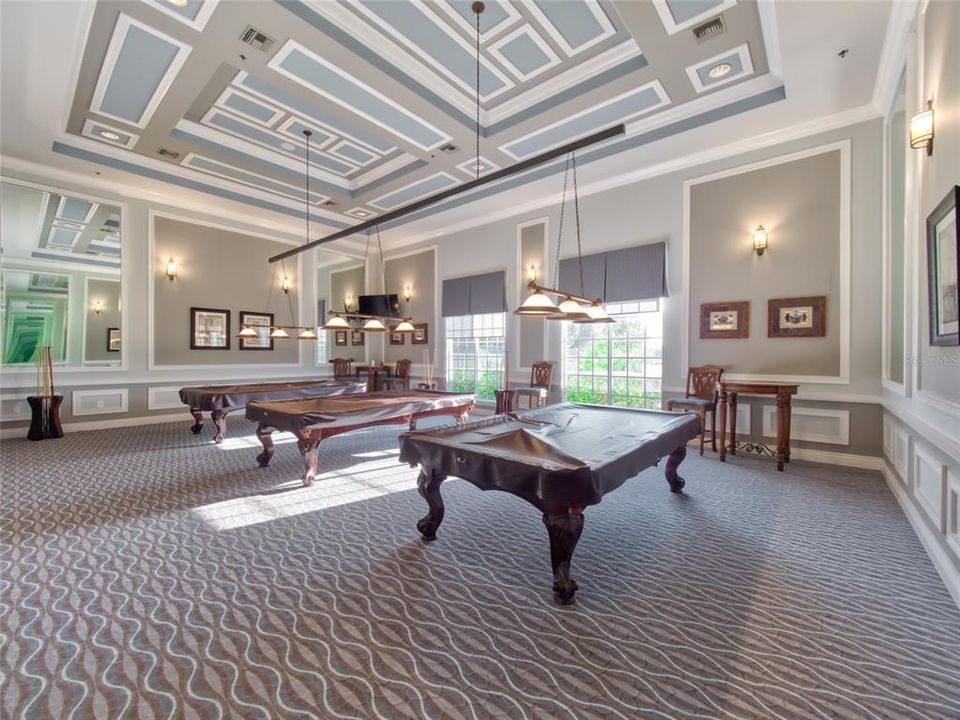 Billiards Room in Clubhouse