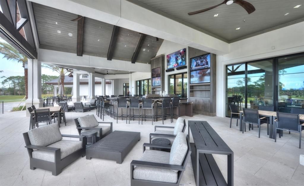 Newly opened $30 million 2-story Founders Club House with dining, full liquor sports bar and space for business meetings, birthdays, weddings and more.