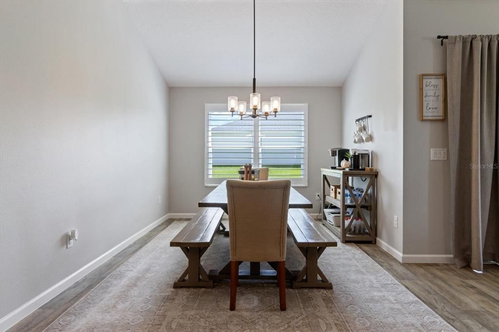 Dining Area w/ Vaulted Ceiling