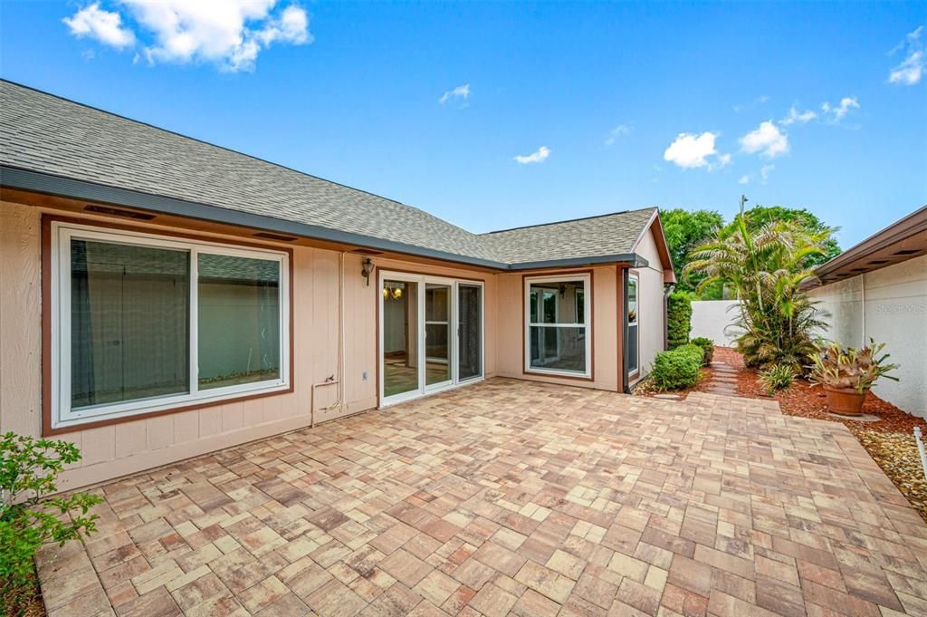 Patio off family room