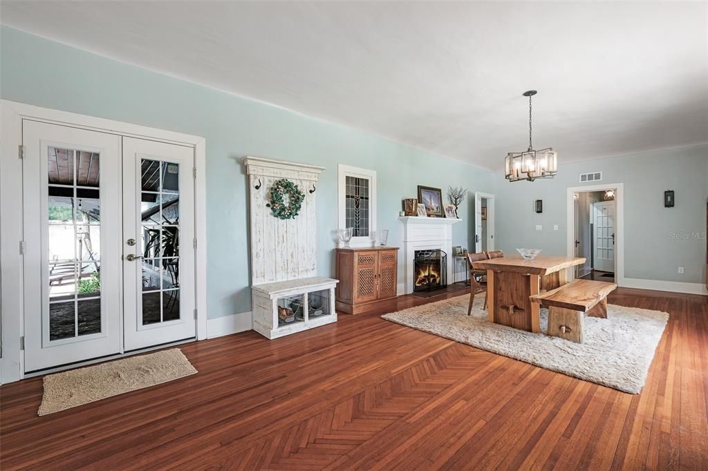 Restored wood floors