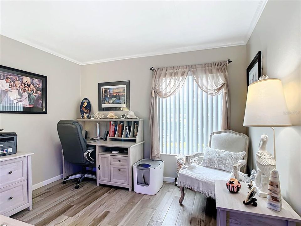 2nd Bedroom with tile plank flooring