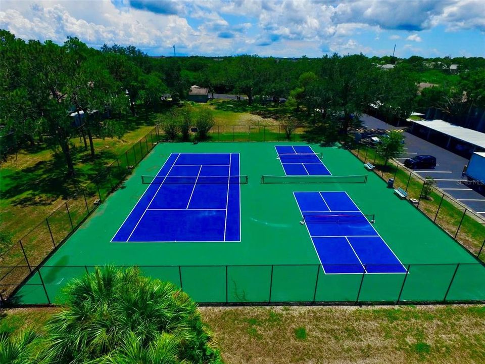 pickleball and tennis courts
