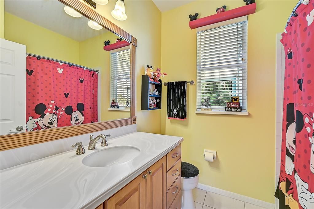 2nd bath, I'm guessing you realize the current homeowner is a Disney fan?