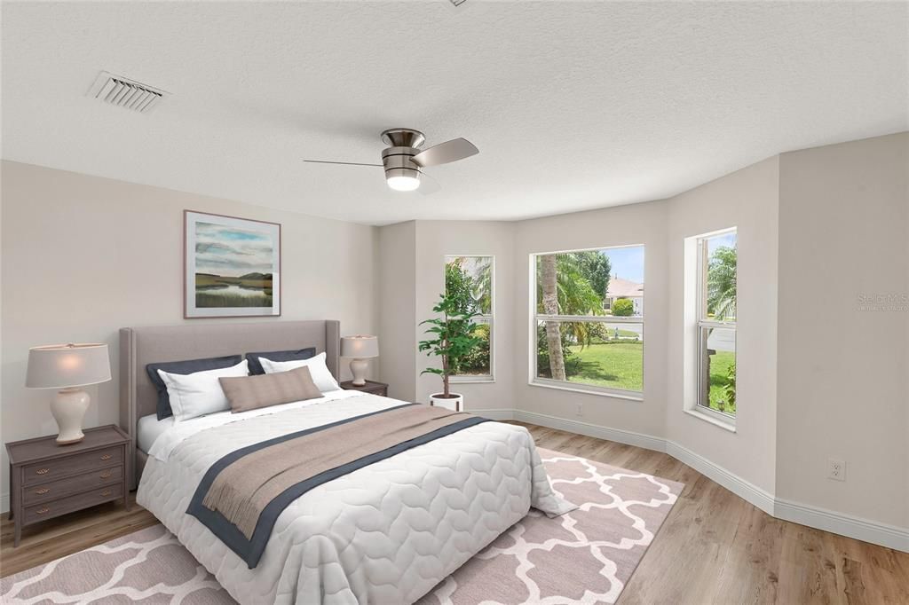 Virtually Staged Front Bedroom