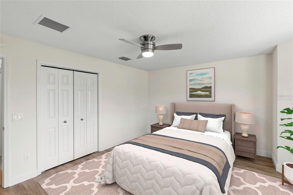 Virtually Staged Front Bedroom