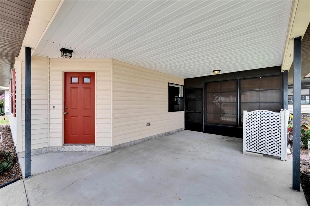 CARPORT AND SCRENNED LANAI