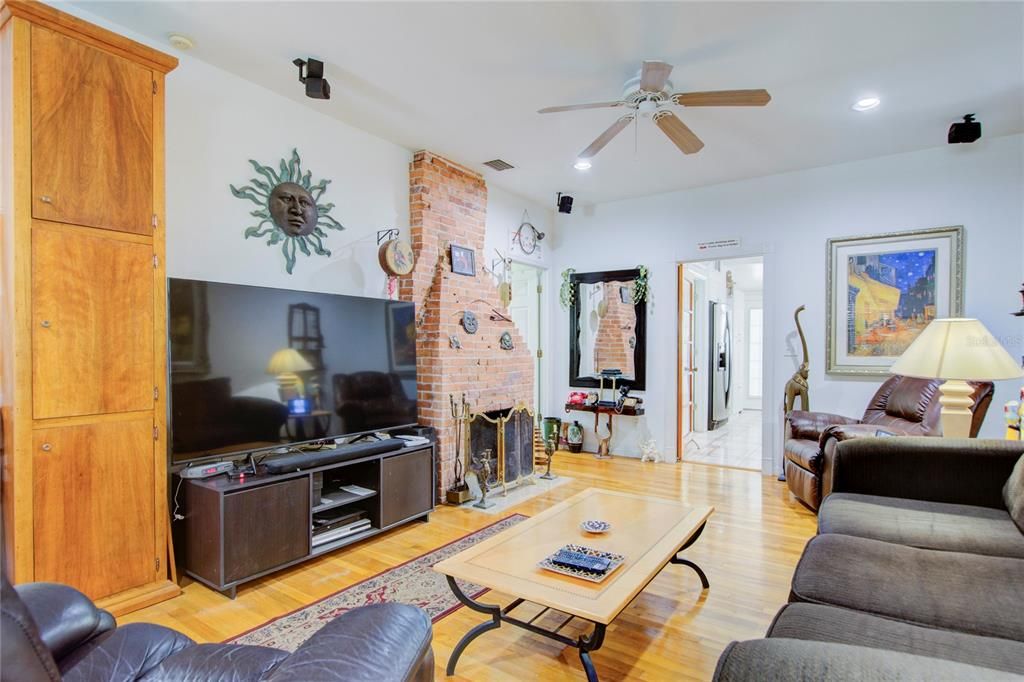 living room viewed from office door