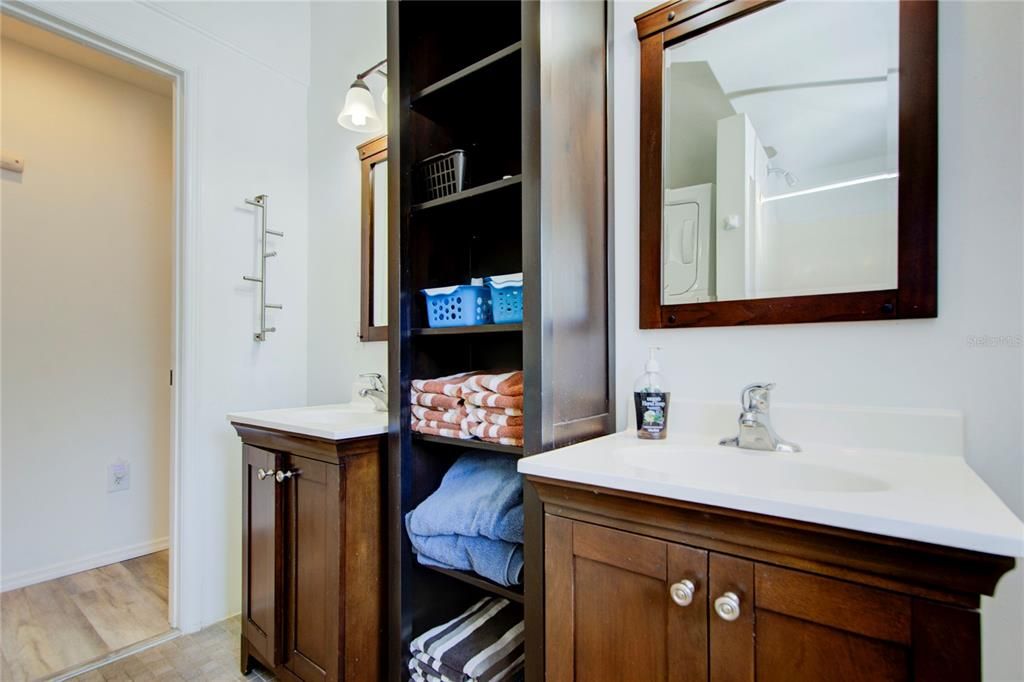 shower in 2 bedroom unit