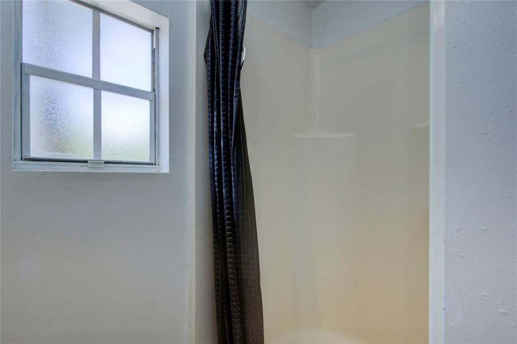 shower in 2 bedroom unit