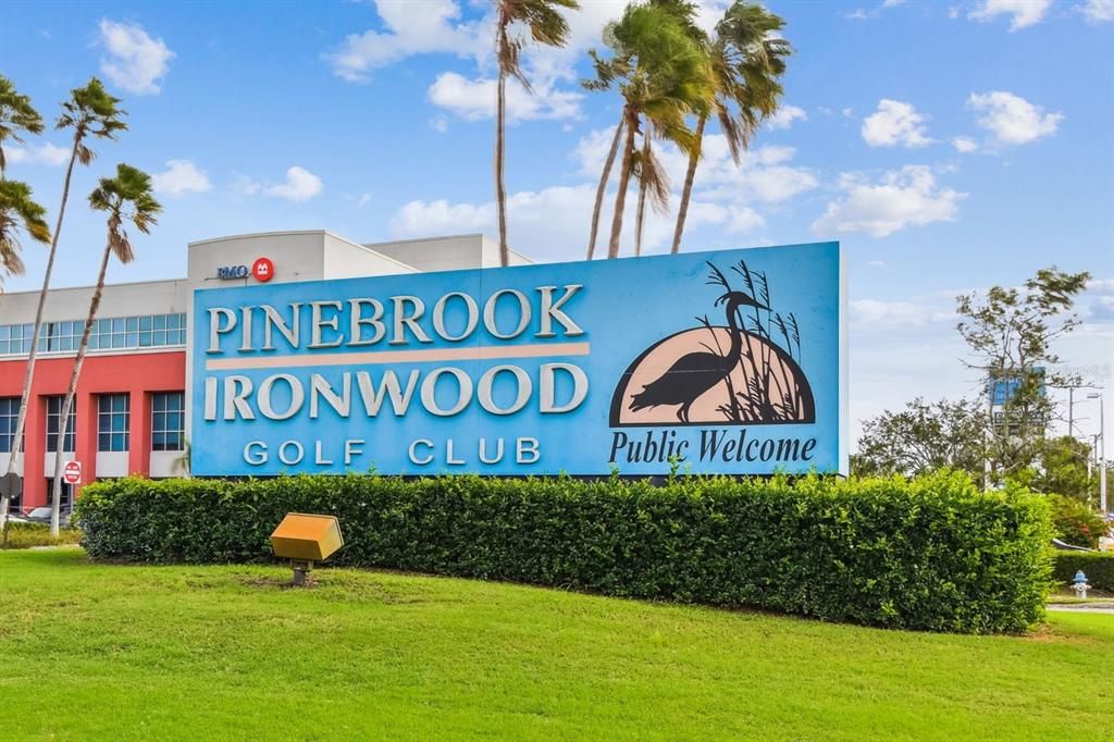 Pinebrook Ironwood Entrance on Cortez Rd. W.