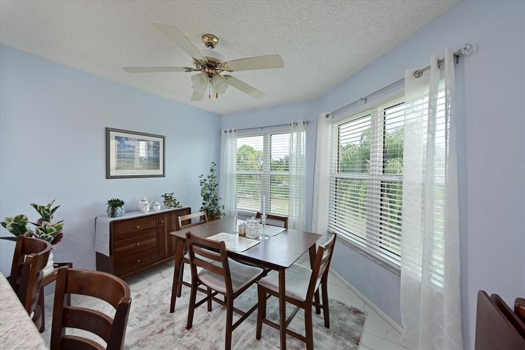 The dinette off of the kitchen.