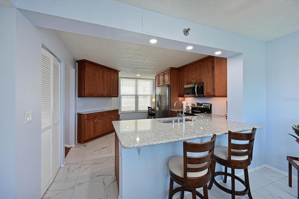 Inside laundry room.