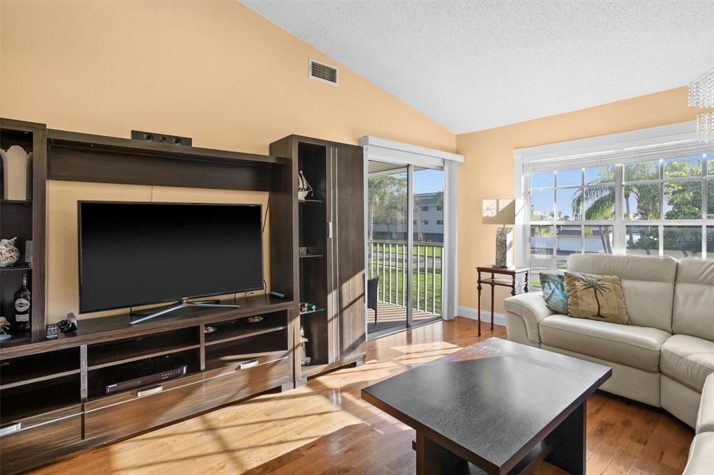 Living room with balcony access