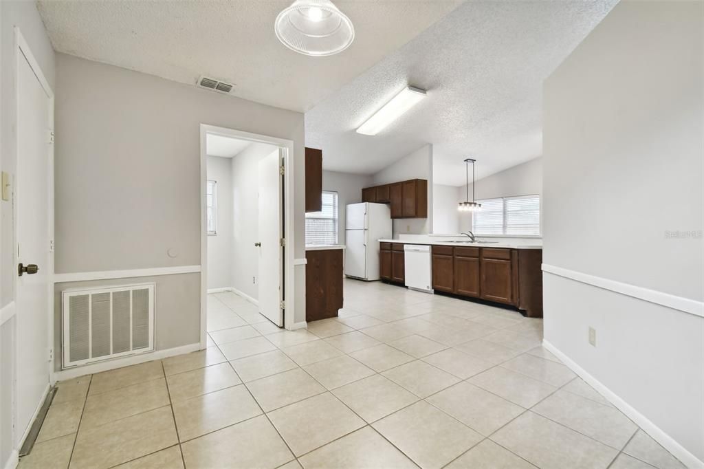 Laundry room with washer dryer hook up