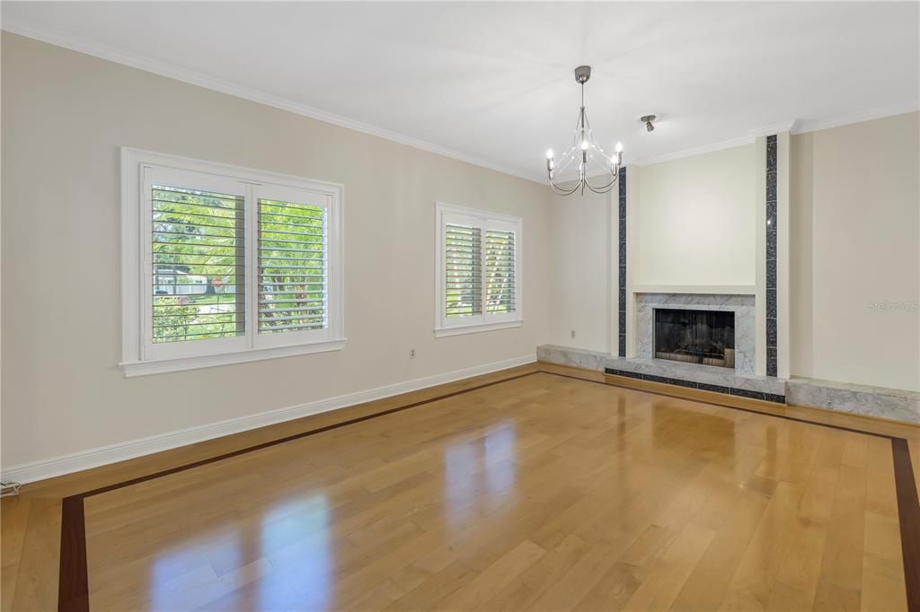 Front living area can also be used as formal dining