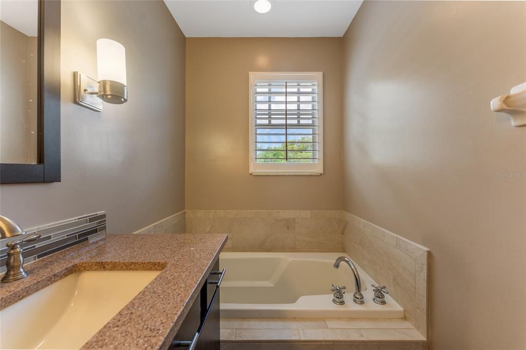 primary bathroom with garden tub