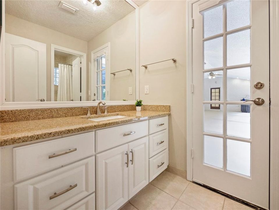 bathroom 3 with pool lanai access