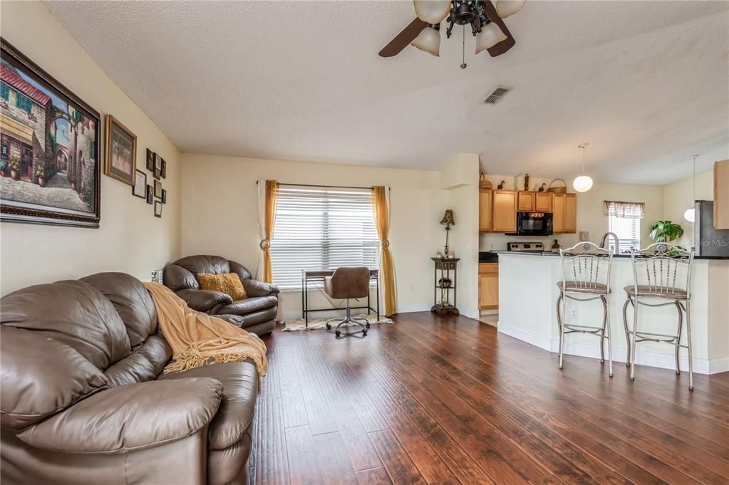 Family Room open to the kitchen